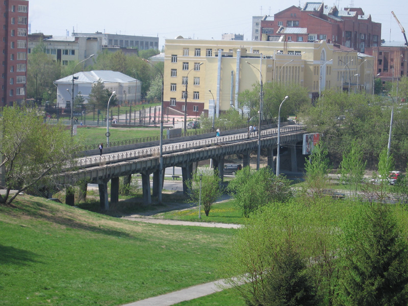 Мост через речку Каменку. Новосибирск