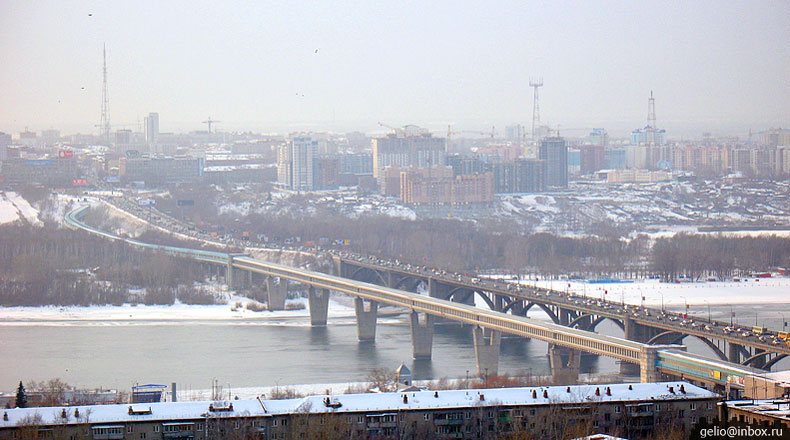 Метромост через Обь. Новосибирск. Фото: Степанов Слава
