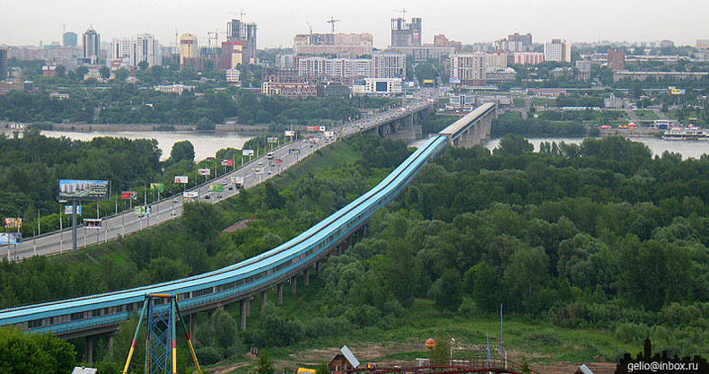 Метромост через Обь. Новосибирск. Фото: Степанов Слава