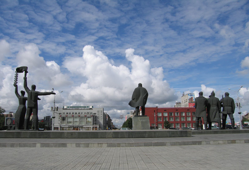 Ленин на Ленина. Новосибирск. Фото: Дмитрий Туаев