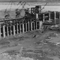Строительство Новосибирской ГЭС