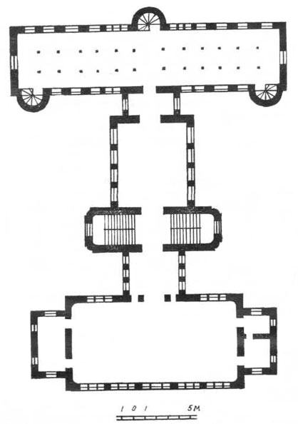 План здания научной библиотеки Томского университета. Второй этаж.