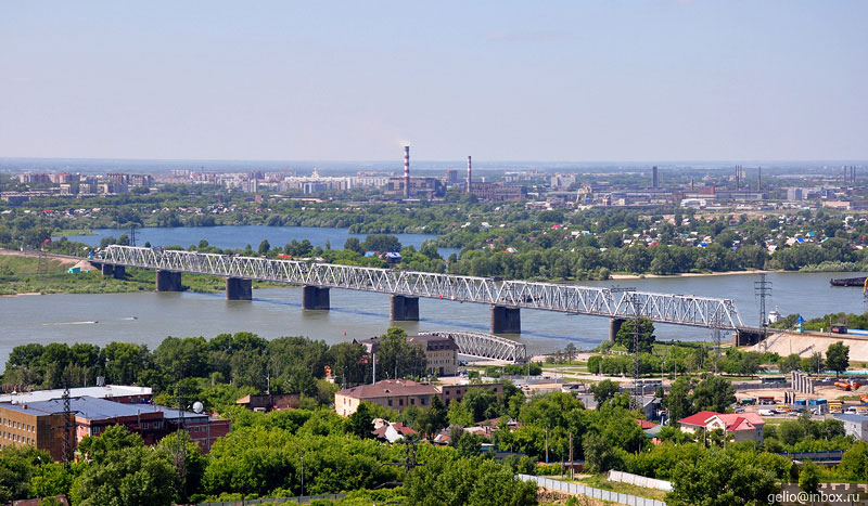 Железнодорожный мост через Обь. Новосибирск. Фото: Степанов Слава