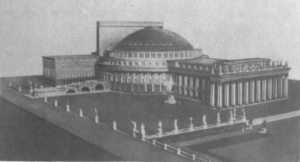 Окончательный проект Новосибирского театра оперы и балета, по которому завершено его строительство