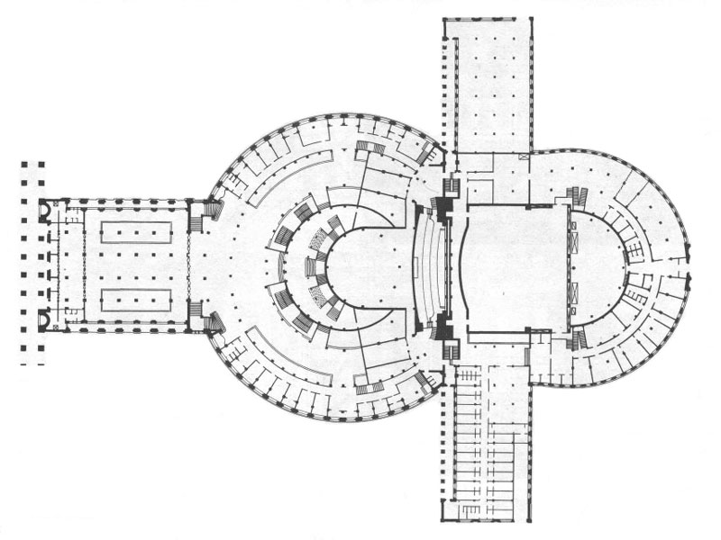 Новосибирский Государственный Академический Театр Оперы и Балета: План здания