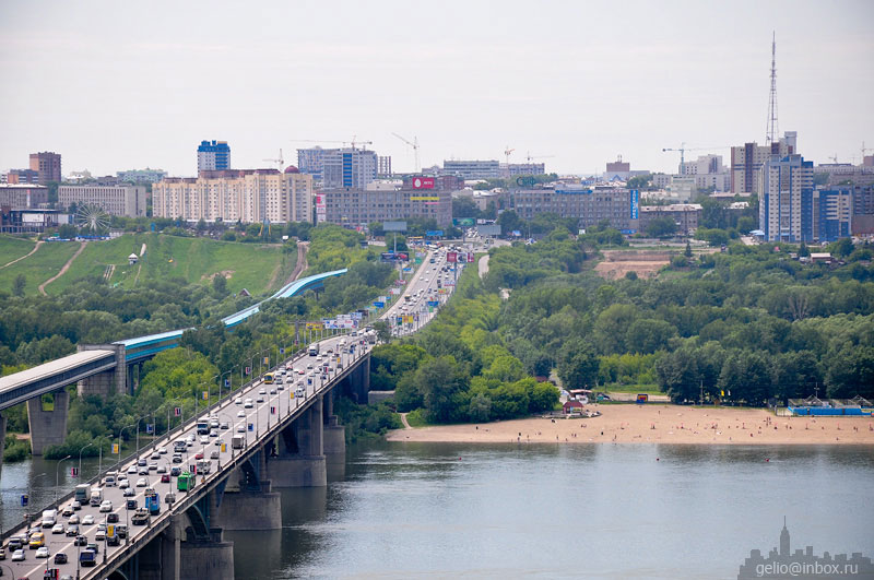 Коммунальный (Октябрьский) мост через Обь. Новосибирск. Фото: Степанов Слава