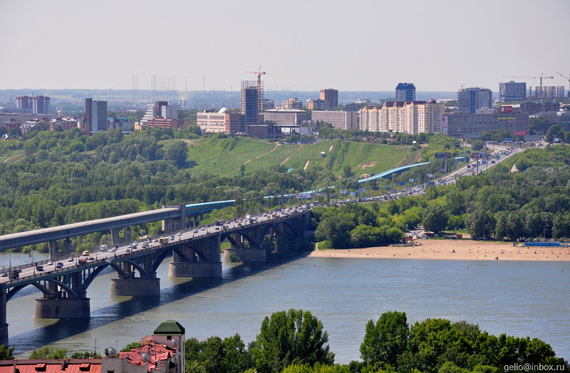 Коммунальный (Октябрьский) мост через Обь. Новосибирск. Фото: Степанов Слава