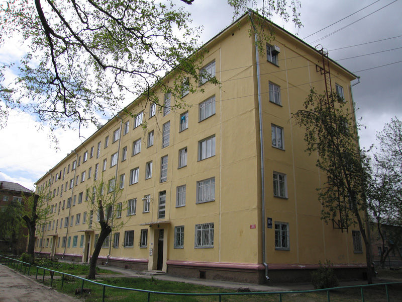 Первый панельный  жилой дом. Новосибирск