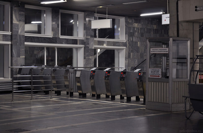 Станция «Речной вокзал». Новосибирский метрополитен. Ленинская линия. Фото: Степанов Слава