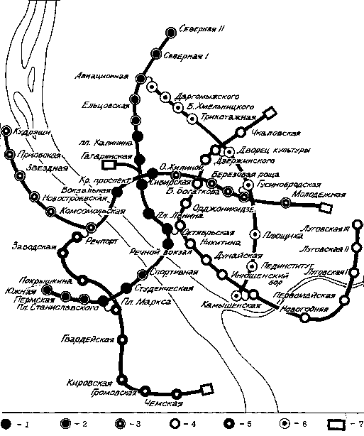 Схема развития метрополитена в Новосибирске