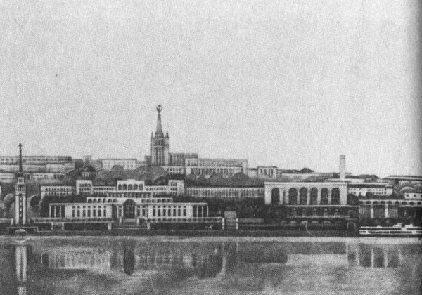 Проект реконструкции набережной р. Оби. 1948 - 1950 гг.