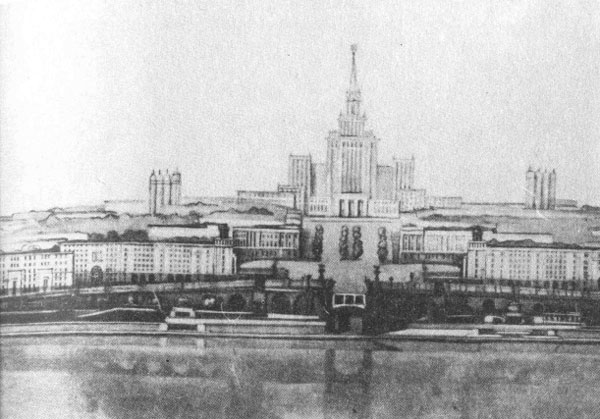 Проект реконструкции набережной р. Оби. 1948 - 1950 гг.