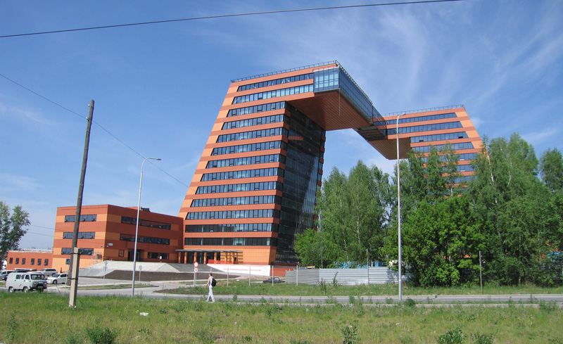 Комплекс зданий ИКТ-кластера Академпарка. Центр Информационных Технологий в новосибирском Академгородке